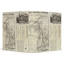Map Central Vermont Railroad Binders