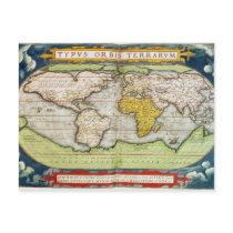 Map charting Sir Francis Drake's Postcards
