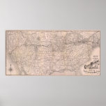 Map Great Western Railway of Canada Print