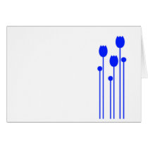 Map invitation floral tulip love flower blue blue greeting cards