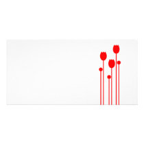 Map long invitation flower tulip floral love dear photo greeting card