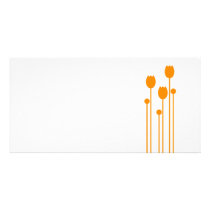 Map long invitation flower tulip floral love dear photo card