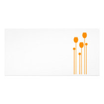 Map long invitation flower tulip love orange photo cards