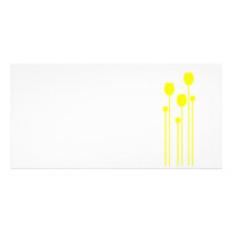 Map long invitation flower tulip love yellow picture card
