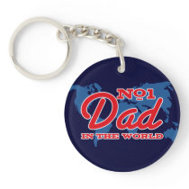 Map Number 1 Dad key chains