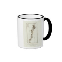 Map of Acapulco to Mexico City Mug