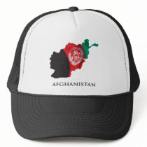 Map Of Afghanistan Mesh Hat