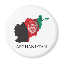 Map Of Afghanistan Magnets