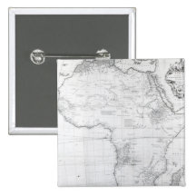 Map of Africa Pinback Button
