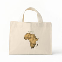 Map of AFRICA Series Canvas Bags
