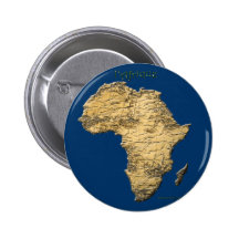 Map of AFRICA Series Pinback Buttons