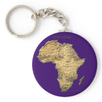Map of AFRICA Travel Collection Key Chains
