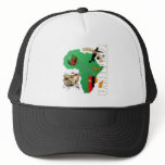 Map of Africa Zambian flag Zambia Champions 2012 Hat