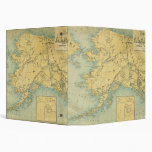 Map Of Alaska 3 Ring Binder