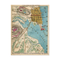 Map of Alexandria VA and Neighbor Cities Post Card