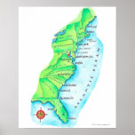 Map of American East Coast Posters
