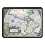 Map of Americas New World 1570 Tow Hitch Covers