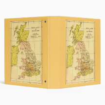 Map of Ancient Britain 3 Ring Binder