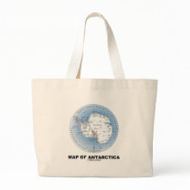 Map Of Antarctica (Geography) Tote Bags