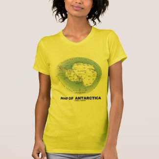Map Of Antarctica (Geography) Tees