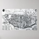 Map of Antwerp Poster