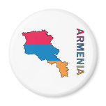 Map Of Armenia Refrigerator Magnet
