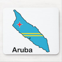Map Of Aruba Mousepad