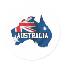 Map Of Australia Sticker