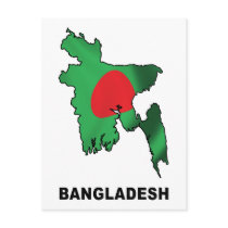 Map Of Bangladesh Post Cards