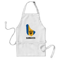 Map Of Barbados Aprons