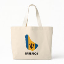 Map Of Barbados Canvas Bags