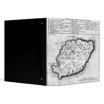 Map of Barbados 3 Ring Binders