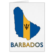 Map Of Barbados Cards