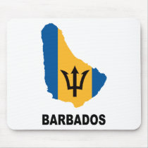 Map Of Barbados Mouse Pad