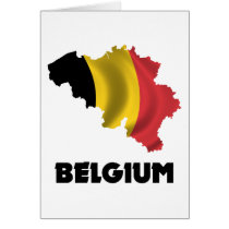 Map Of Belgium Greeting Card