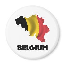 Map Of Belgium magnets