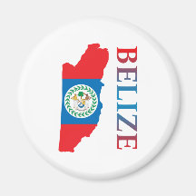 Map Of Belize Fridge Magnet