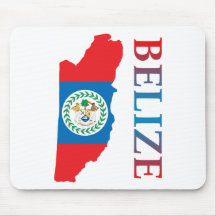 Map Of Belize Mousepads