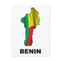 Map Of Benin Postcards