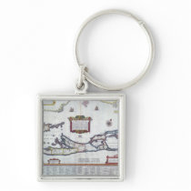 Map of Bermuda Keychains