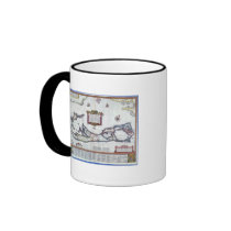 Map of Bermuda Coffee Mugs