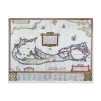 Map of Bermuda Postcards