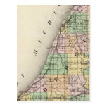 Map of Berrien County, Michigan Post Card