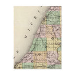 Map of Berrien County, Michigan Post Card