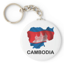 Map Of Cambodia Key Chains