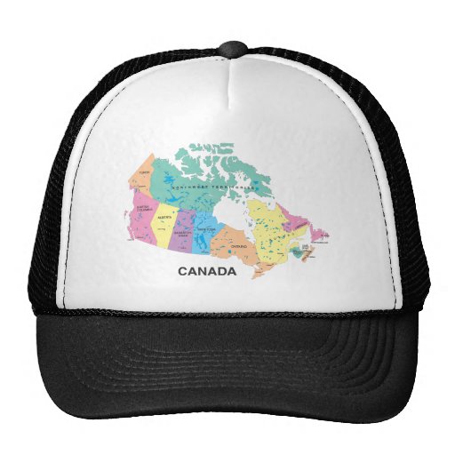 Map of Canada Hat
