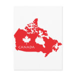 Map Of Canada Postcards