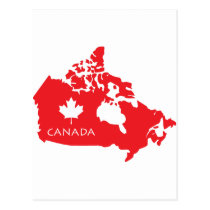 Map Of Canada postcards