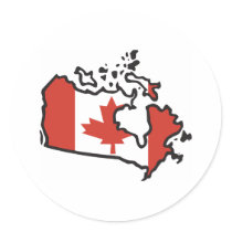 Map Of Canada stickers