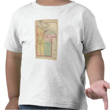 Map of Cheboygan County, Michigan Tshirt